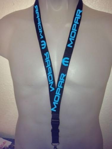 Mopar Lanyard Dodge Charger Keychain Srt R/t Hoodie T-shirt Srt-8 Srt-10 Hemi Black Blue