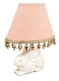 Cream Bunny Lamp Base with Shade by Glenna Jean
