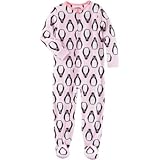 オシュコシュ OSHKOSH/ 1ピースペンギンプリントマイクロフリースパジャマ ピンク ロンパース長袖 12ヶ月【並行輸入】