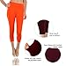VIV Collection Basic Solid Footless 3/4 Length/Capri Leggings (Black)