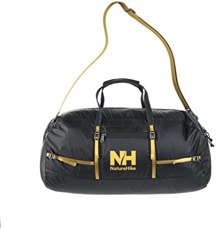 NH travel Outdoor Light Travel Storage Makeup Cosmetic Bag Naturehike Multifunction Folding Duffle Gym Travel Tote Bag Sports Casual Bags 3 Color (Black)
