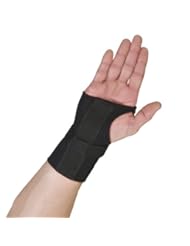 Thermoskin Wrist Brace, Hand Brace, Carpal Tunnel Brace with Dorsal Stay, Black, Right, Large
