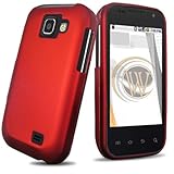 Premium - Samsung Transform M920 Protex Red Rubber Feel Protective Case - F ....