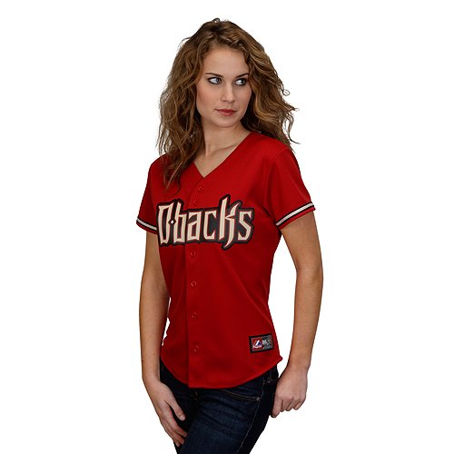 Arizona Diamondbacks Women's Alternate Replica Jersey By Majestic Athletic Medium