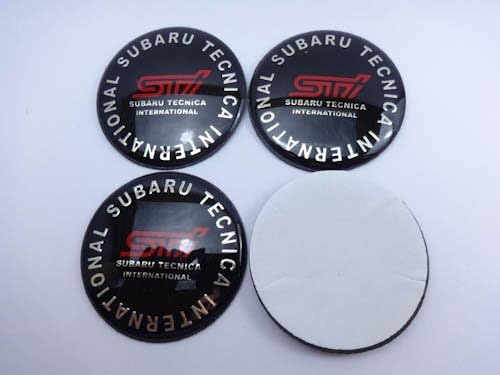 Sti Subaru Wheel Center Cap Hub Emblem Car - Set Of 4 Pcs