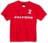 NFL Boys' Atlanta Falcons Matt Ryan 8-20 Name & Number Tee Shirt (Red, Small)