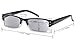 Eyekepper Reading Glasses-4 Pack Black-Clear Frame for Women Men Reading,Two-Tone Reader Eyeglasses