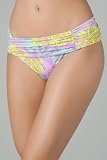 Nanette Lepore Palm Beach Tropical Shirred Flirty Skirted Hipster Bottom