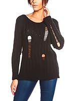 Les filles de Paris Jersey Datte (Negro)