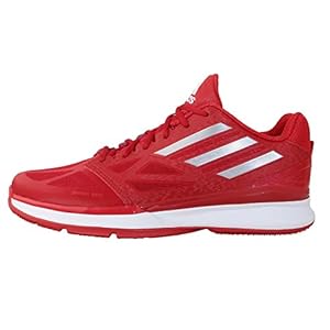 Adidas Men's Pro Smooth Lo, RED/SILVER/WHITE, 10.5 M US