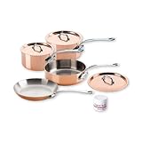 Mauviel M'heritage 150s 6100.02 7-Piece Set with Cast Stainless Steel Handle Mauviel M'heritage 150s 6100.02 7-Piece Set with Cast Stainless Steel Handle