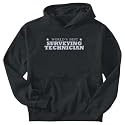 Sweatshirt Black " The Best Surveying Technician Of The World " Occupations