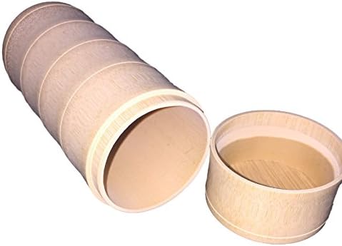 Meng Mountain Tea Bamboo Tea Canister, 100% Natural Handmade Tea Box, Vintage Wooden Tea Storage Holder Accessory