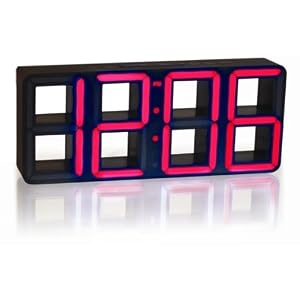 Fascinations Time Squared LED Clock (Red)