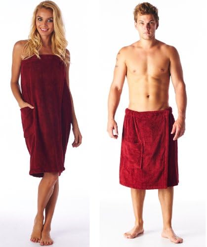 High Style Men and Women 100% Turkish Cotton Towel Bath Wrap with Velcro