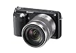Sony NEX-F3KB Systemkamera (16 Megapixel, 7,5 cm (3 Zoll) Display, 3D Schwenkpanorama, Live View, Full-HD) Inkl. SEL 18-55mm Zoom-Objektiv schwarz