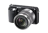Sony NEXF3 16.1MP Interchangeable Lens Compact System Digital Camera with 18-55mm Lens - Black