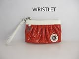 Burnt Orange & White - Wristlet - I Should be Studying