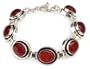 Carnelian bracelet, 'Day Charm' 4" W 3" L