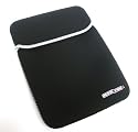 Nuvo-Tek 10.2" Black Reversible Carry Case Sleeve for Netbooks (Acer Aspire One, Asus Eee, Dell Mini, HP Mini, Toshiba Mini, MSI Wind, Lenovo IdeaPad)