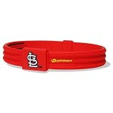 Phiten St. Louis Cardinals Red MLB Authentic Collection Silicone-Titanium S-Type Bracelet