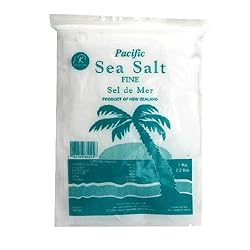 Pacific Salt Fine Sea Salt, 35.2 Ounces Bags (Pack of 4)