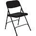 National Public Seating 200 Series All Steel Premium Folding Chair with Double Brace, 480 lbs Capacity, Black (Carton of 4)