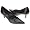 Black Patant Croc