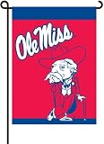 Mississippi Rebels - Ole Miss 2-Sided Garden Flag Set W/ #11213 Garden Pole - NCAA