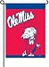 Sporting Goods : Mississippi Rebels - Ole Miss 2-Sided Garden Flag Set W/ #11213 Garden Pole - NCAA