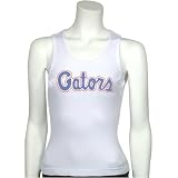 Florida Gators Ladies White Scripted Tank Top