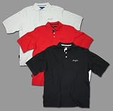 Sean John - Sean John "Basic Pique" Mens Polo Dress Shirt, Available in Red, White or Black