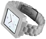 HEX HX1015-WHTE Icon Plastic Link Watch Band for iPod Nano 6G (White)
