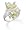 Blue Topaz Light Green and Yellow CZ Ring- Size 6