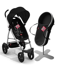 phil&teds Smart Buggy Bassinet and Stroller Bundle, Black