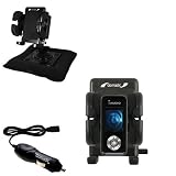 Cowon iAudio U3 Auto Bean Bag Dash Holder with Car Charger - Uses Gomadic TipExchange