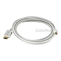Cable Matters 10 ft Mini DisplayPort Male to HDMI Male Cable with Audio Transmission in White in Retail Package