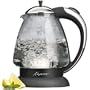 Capresso 259.03 H2O Plus Glass Water Kettle, Polished Chrome