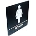 Tactile Braille Signs - Women; Bathroom