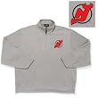 New Jersey Devils NHL "Glacier" Fleece Pullover Sweatshirt (Grey Heather)