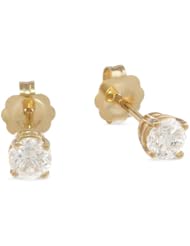 14k Gold Round-Cut Diamond Studs (1/2 cttw, I-J Color, I1-I2Clarity)