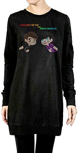 Women Dan And Phil Animated Amazing Phil Long Sleeve Pullover Sweatshirt