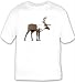 T-shirt with wild, female, reindeer, vertebrate, cow, caribou, European, hoofed, ko, ...