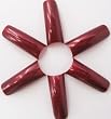 Nail Tips Metalic_Red 50 pcs/bag, Size 5