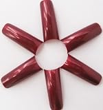 Nail Tips Metalic_Red 50 pcs/bag, Size 10