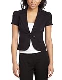 XOXO Junior's Double Waistband Suit Jacket,Black,Small