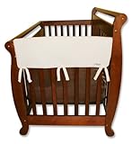 Trend-Lab Crib Wrap Rail Guard Set of Two Short Rail Guards, Natural Fleece