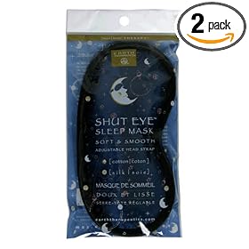 Earth Therapeutics Mind/Body Therapy Sleep Mask, Cotton, Silk , 1 mask (Pack of 2)