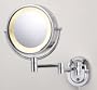 SeeAll 8" Chrome Finish Dual Sided Surround Light Wall Mount Makeup Mirror