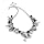 Bird Fashion Charm Necklace Burnt Silver
